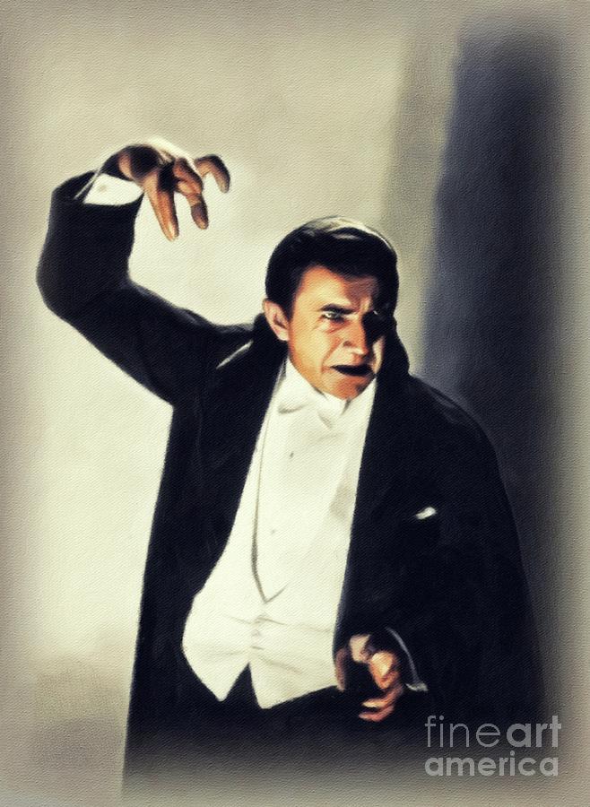 Vintage Painting - Bela Lugosi, Vintage Actor #3 by Esoterica Art Agency