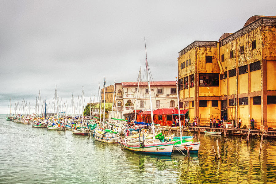 Belize City Harbor at golden light Photograph by Tatiana Travelways Belize City Harbor at golden light Photograph by Tatiana Travelways