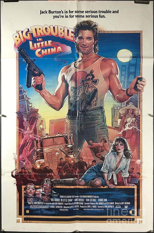 Big Trouble In Little China Original Kurt Russell Movie Poster Digital ...