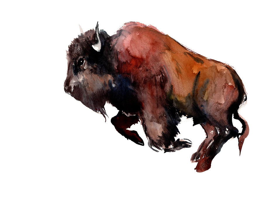 Bison Painting by Suren Nersisyan | Fine Art America