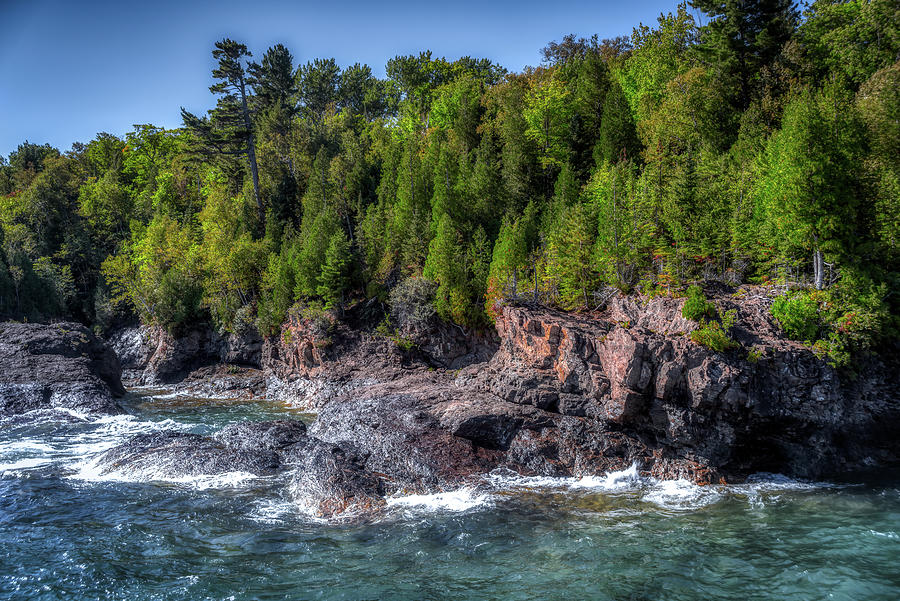 Black Rocks, Presque Isle Park, Marquette, Michigan, 2018 Photograph By ...