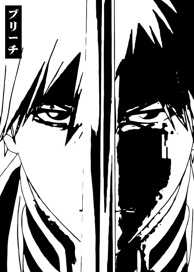 Wall Vinyl Sticker Decal Anime Manga Bleach Ichigo Kurosaki Dark