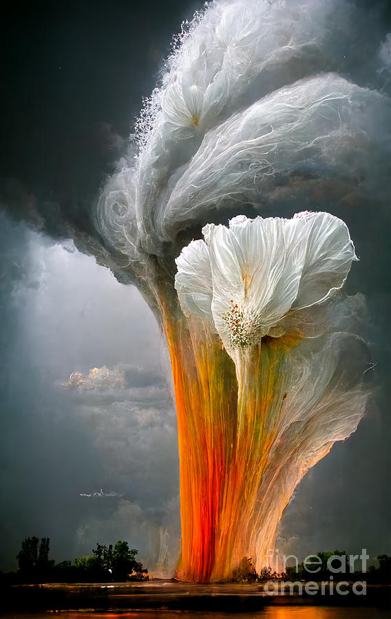Flower Digital Art - Blossom storm #3 by Sabantha