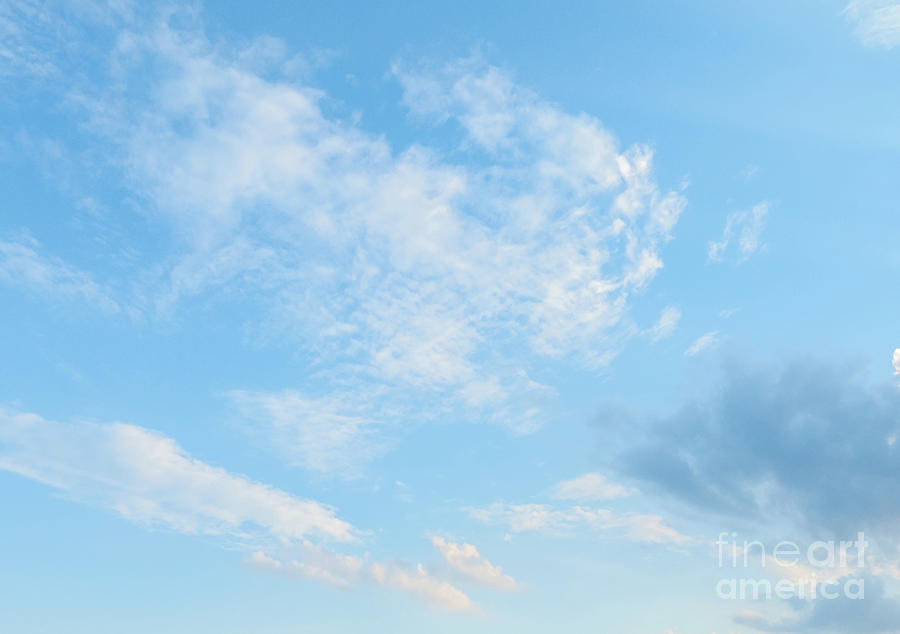 Blue Sky Background #3 Photograph by Benny Marty