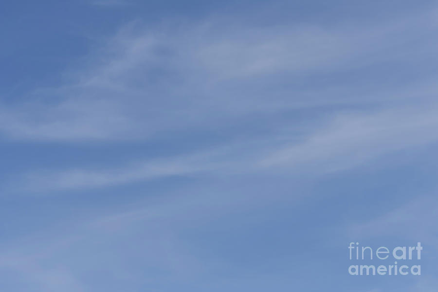 Blue Sky Cirrus Clouds #3 Photograph by Steven Krull