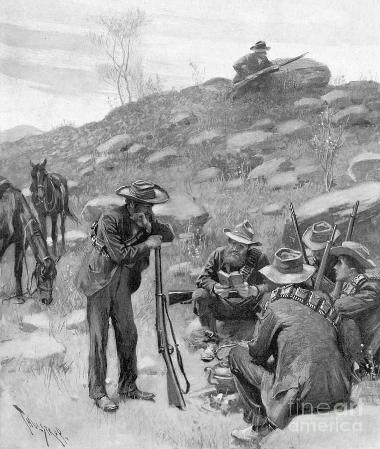 Boer War, 1900 #3 Drawing by Granger