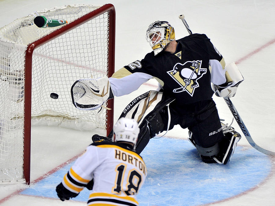 Boston Bruins v Pittsburgh Penguins - Game One #3 Photograph by Jamie Sabau