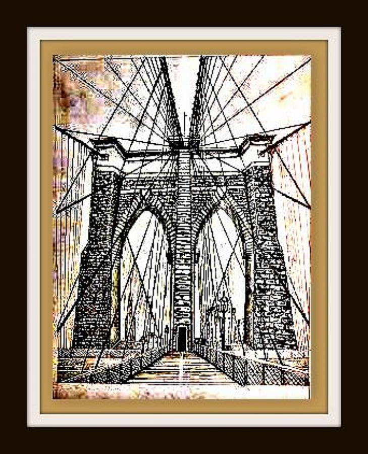 Architecture Painting - Brooklyn Bridge #3 by Irving Starr