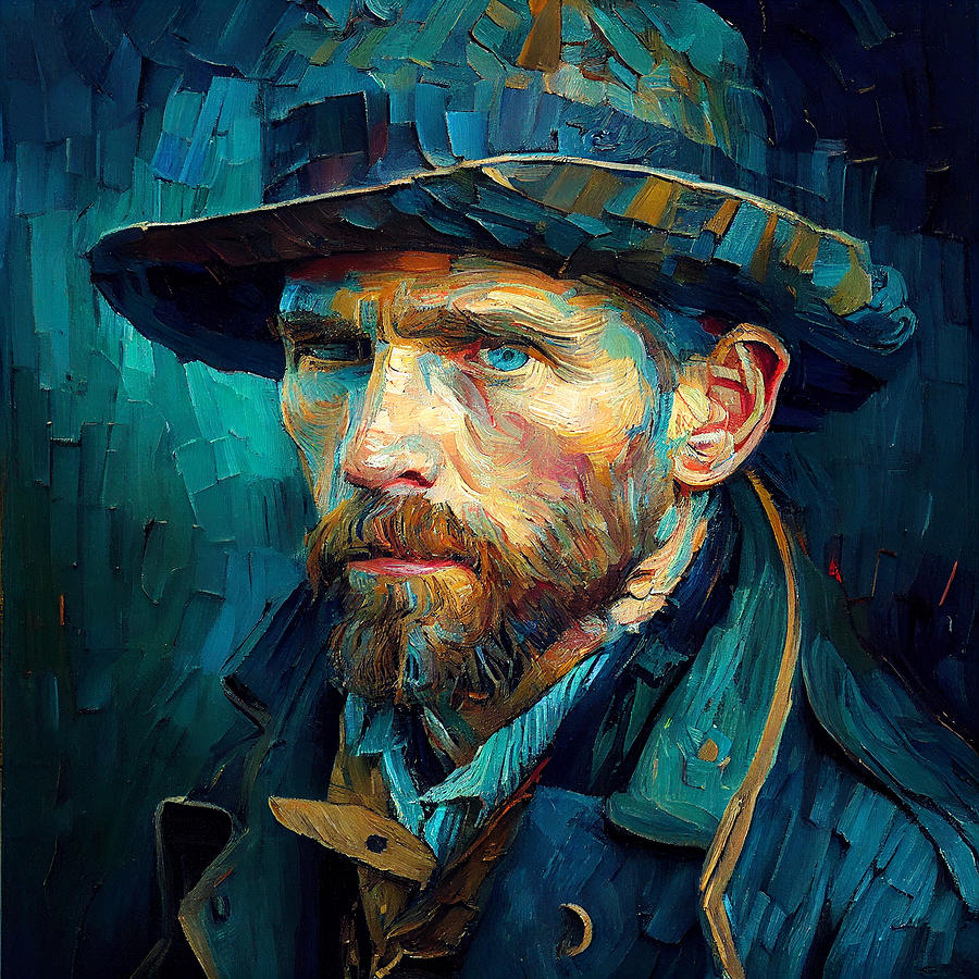 Fantasy Painting - Bruno  Marsb  Vincent  Van  Gogh  oil  painting by Asar Studios #3 by Celestial Images