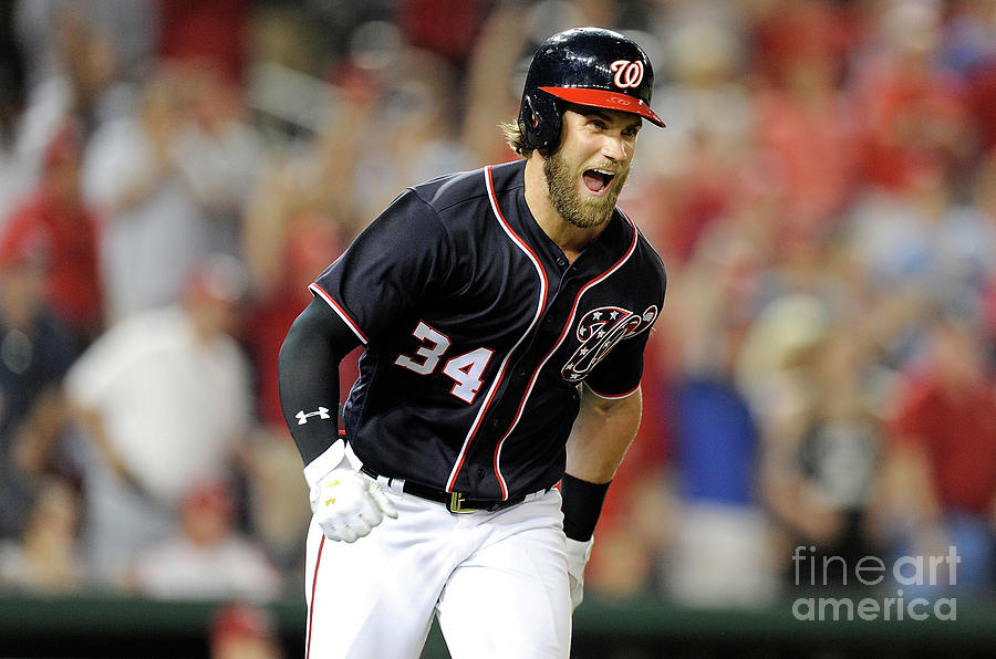 Bryce Harper Photograph by Greg Fiume