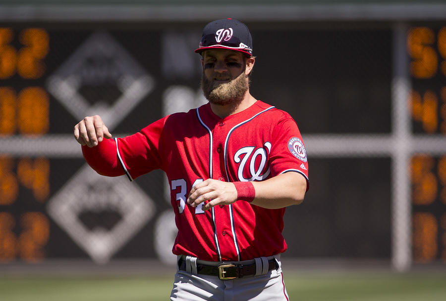 Bryce Harper #3 Photograph by Mitchell Leff
