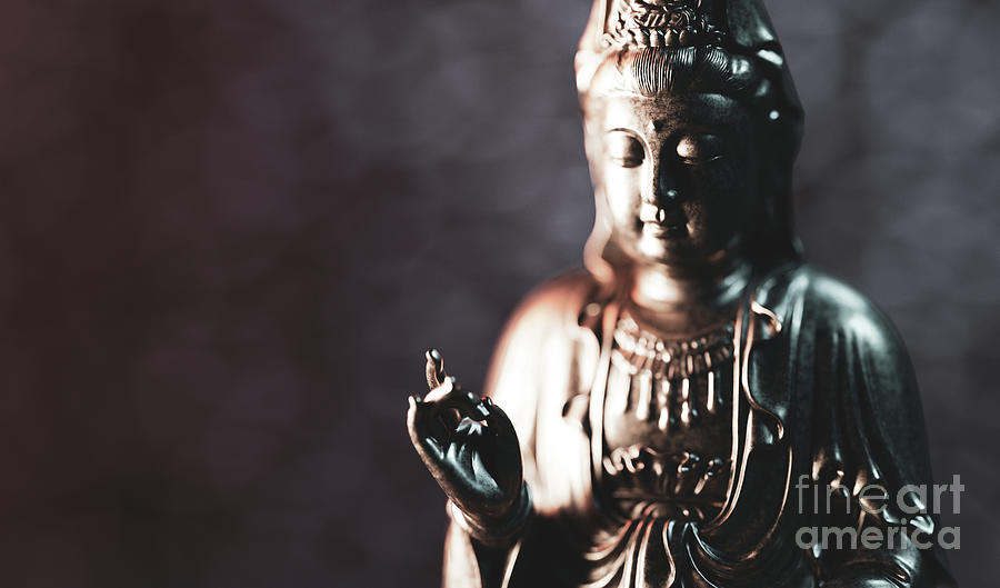 Buddha statue, zen meditation in yoga #3 Photograph by Michal Bednarek