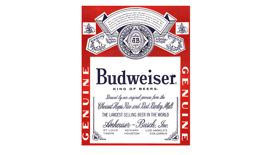 Budweiser Logo Digital Art by Hudson Hollick - Fine Art America