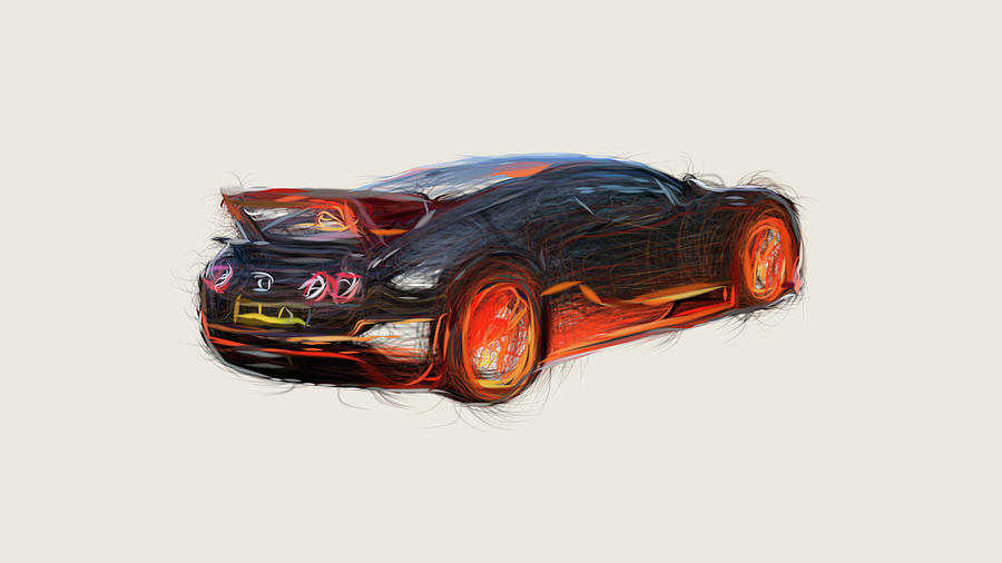 Bugatti sketch ! ⏳: 2 hours! 🔑: -- 📸: @zachbrehl Drawing N° #142 🇩🇿 . # drawing #draw #cardra... | Instagram