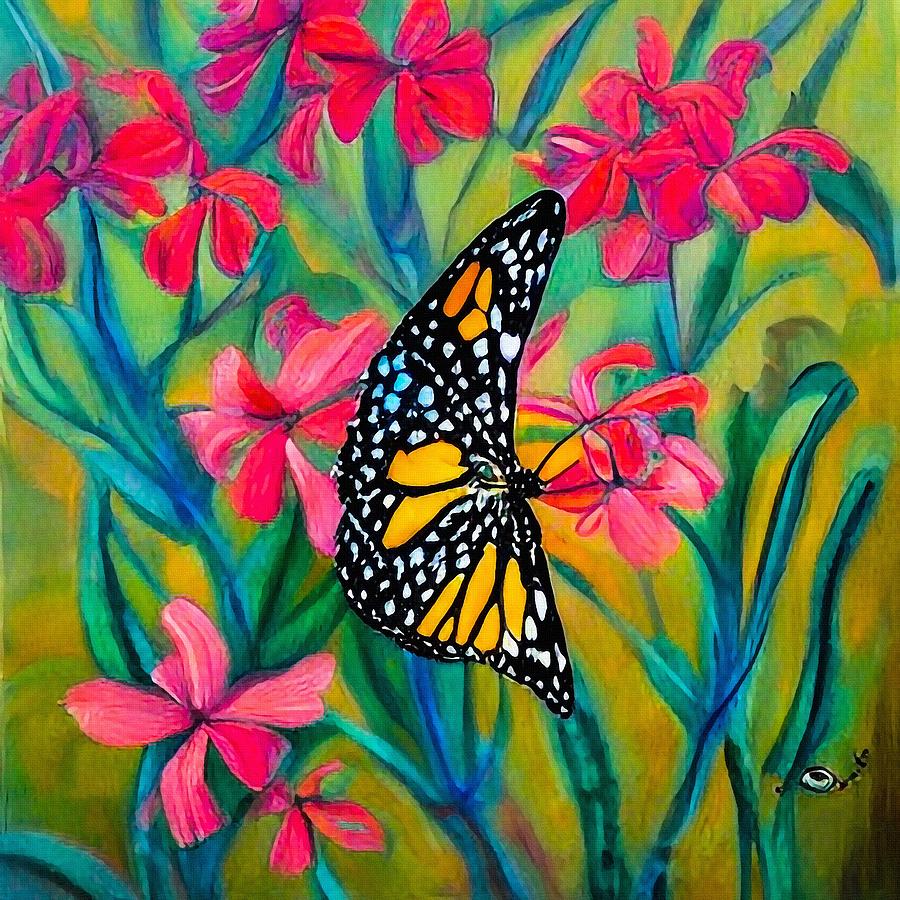 Butterfly Le Surrealisme In The Spring Oil Painting Digital Art by ...