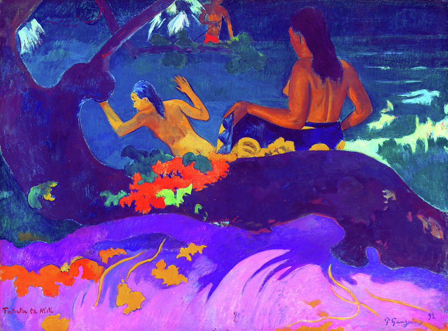 Paul Gauguin Painting - By the Sea #3 by Jon Baran