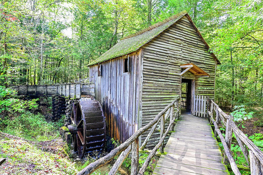 Cades Cove Grist Mill #3 Photograph by Ed Stokes