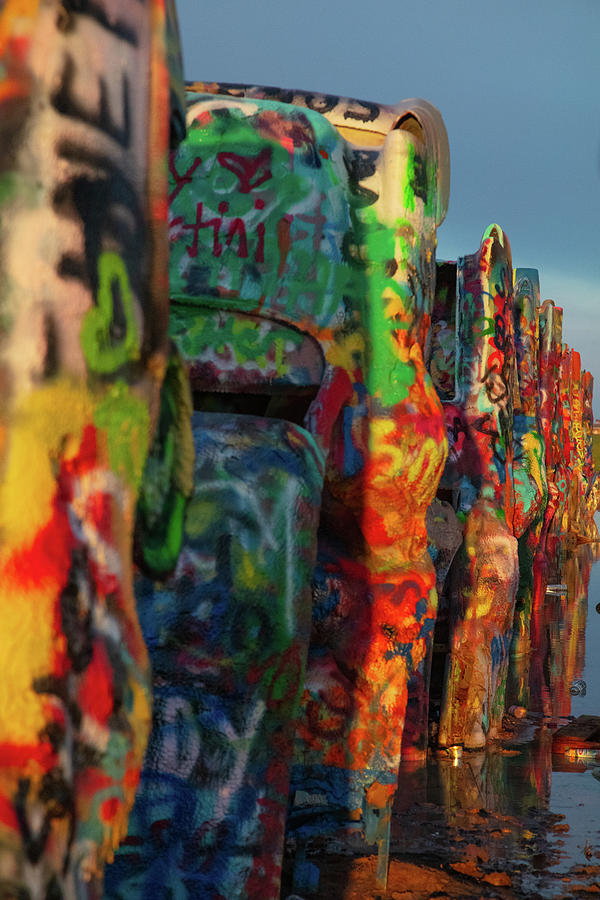 Cadillac Ranch on Historic Route 66 in Amarillo Texas #3 Photograph by Eldon McGraw