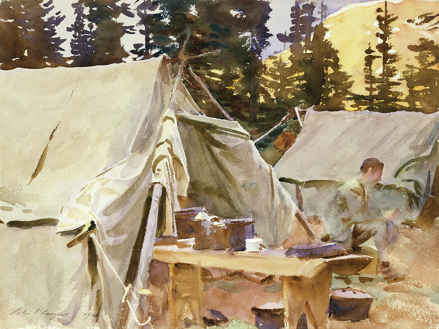 John Singer Sargent Painting - Camp at Lake OHara #4 by John Singer Sargent