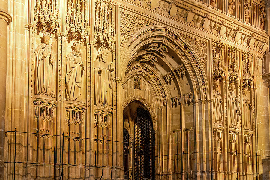 Canterbury Cathedral Choir Screen #3 Photograph by Shirley Mitchell