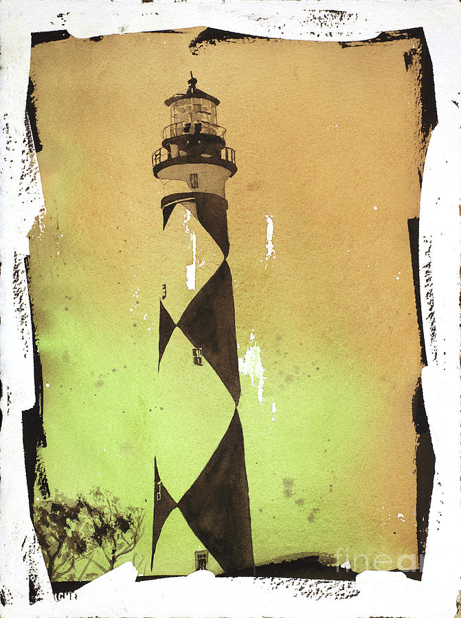 Ryan Fox Painting - Cape Lookout Lighthouse #3 by Ryan Fox