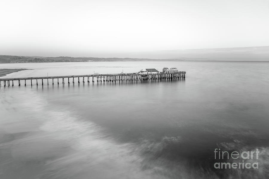 Capitola Wharf Pier Black and White Photo #3 Photograph by Paul Velgos