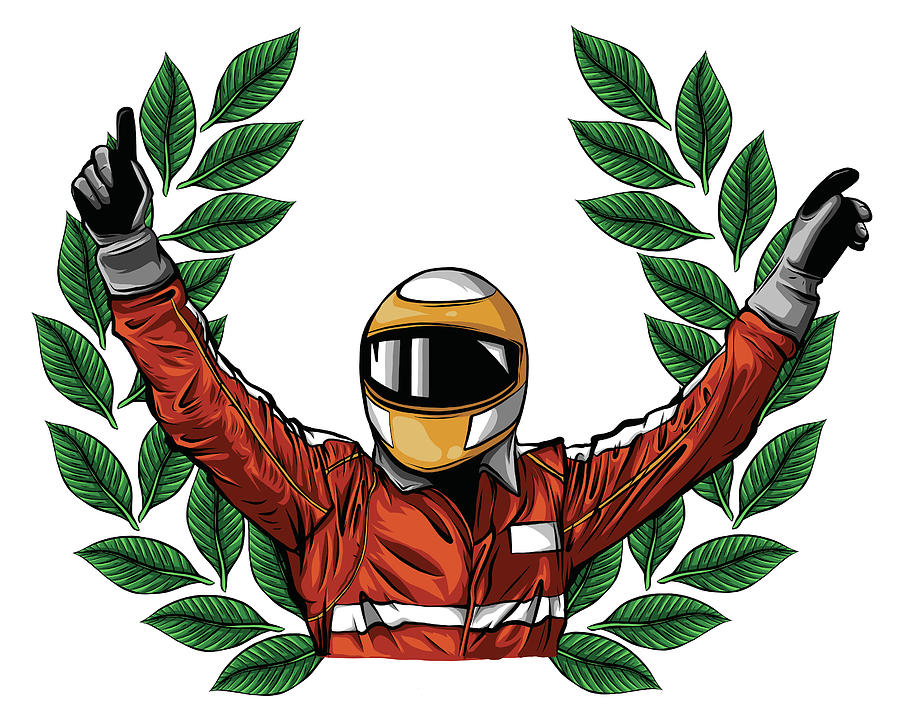 Car racing man cartoon vector illustratio design Digital Art by Dean  Zangirolami - Pixels