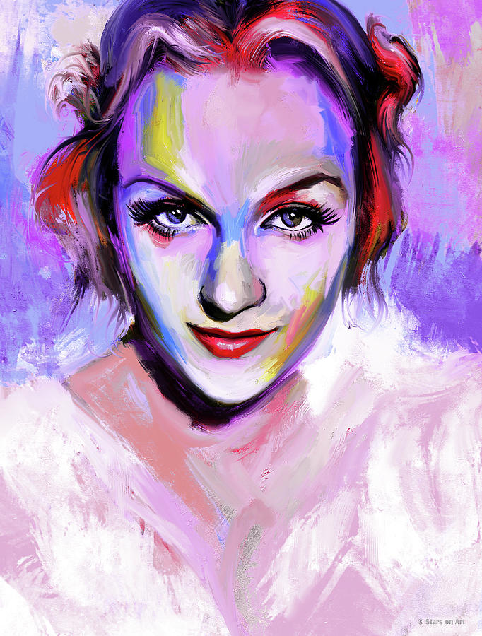 Carole Lombard #3 Painting by Movie World Posters