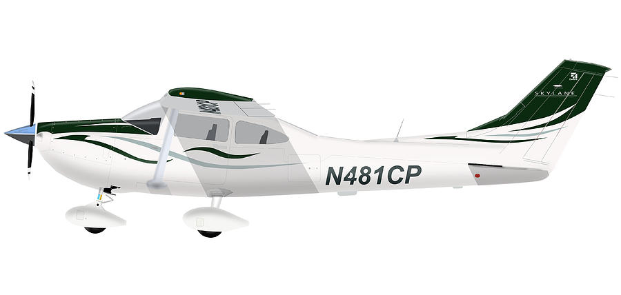 Cessna 182 Skylane #3 Digital Art by Arthur Eggers