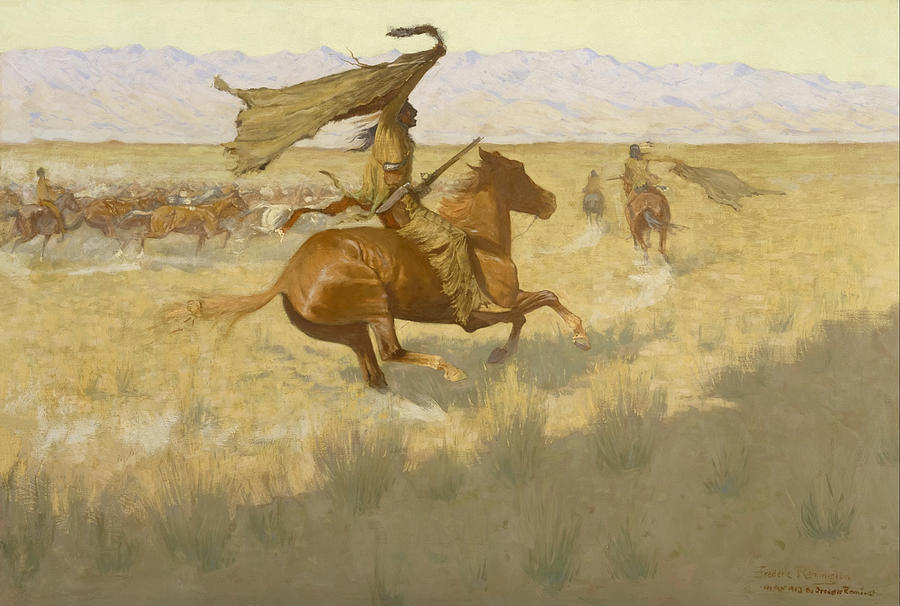 Change Of Ownership By Frederic Remington Painting