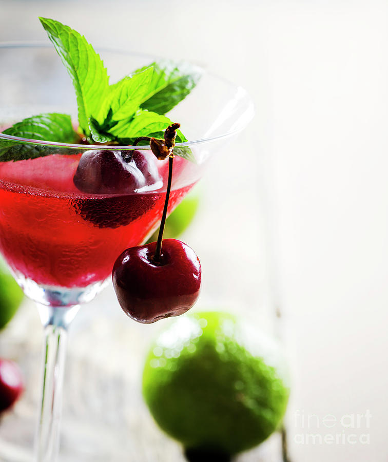 Cherry Cocktail #3 Photograph by Jelena Jovanovic