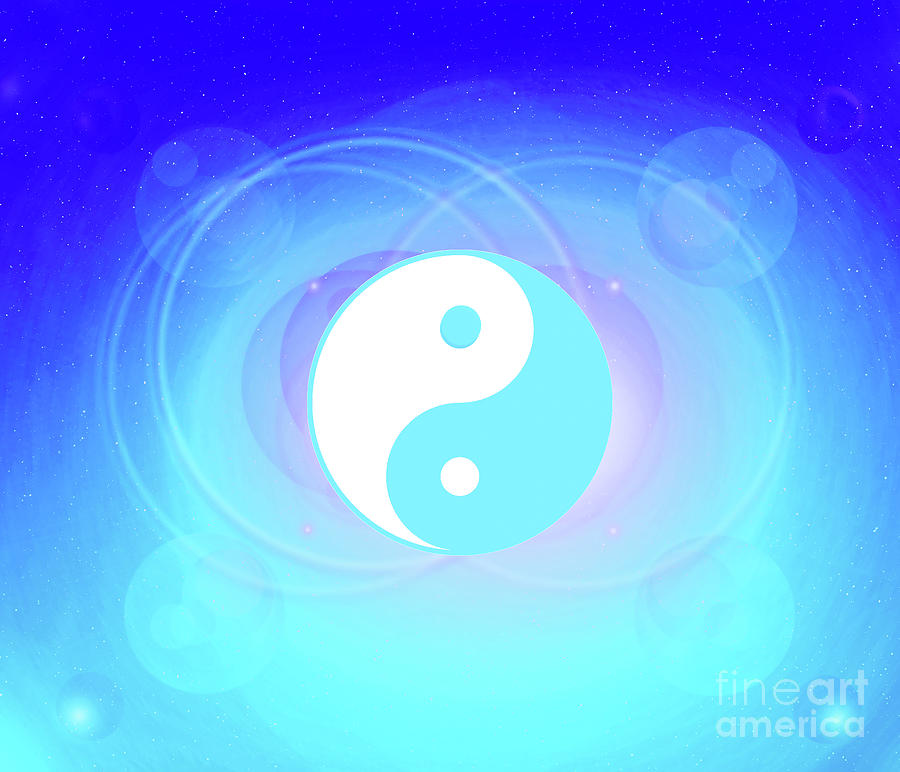 Chi energy as illustrated with the ying yang symbol  #3 Digital Art by Timothy OLeary