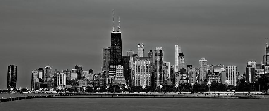 Chicago nightscape #3 Photograph by John Babis