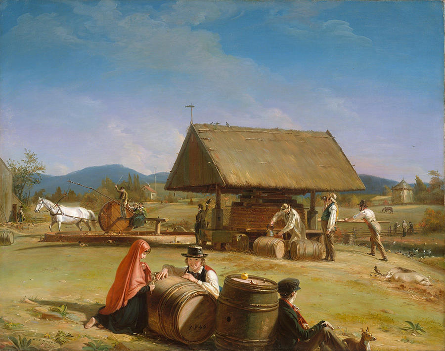 William Sidney Mount Painting - Cider Making  #3 by William Sidney Mount