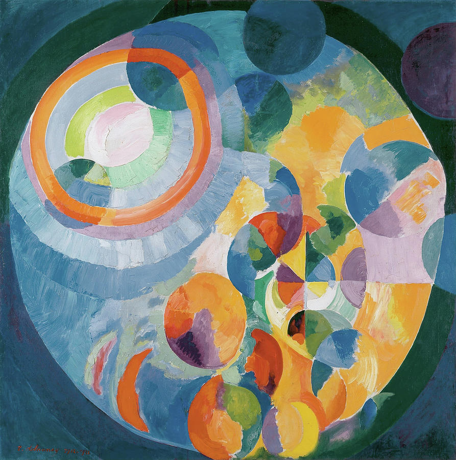 Circular Forms Sun And Moon Painting By Robert Delaunay