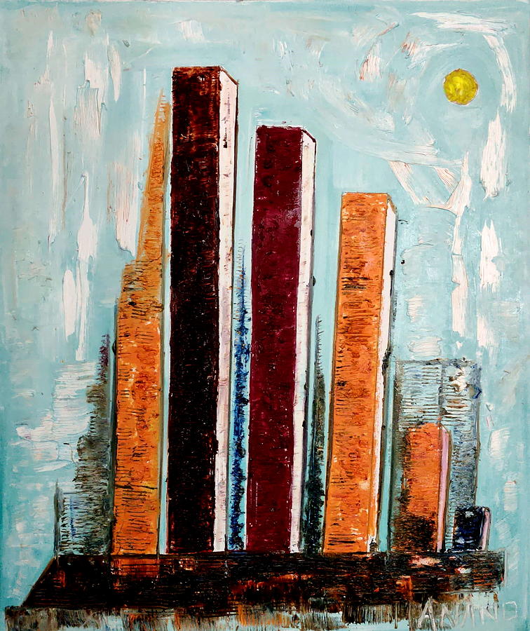 City Abstraction #4 Painting by Anand Swaroop Manchiraju