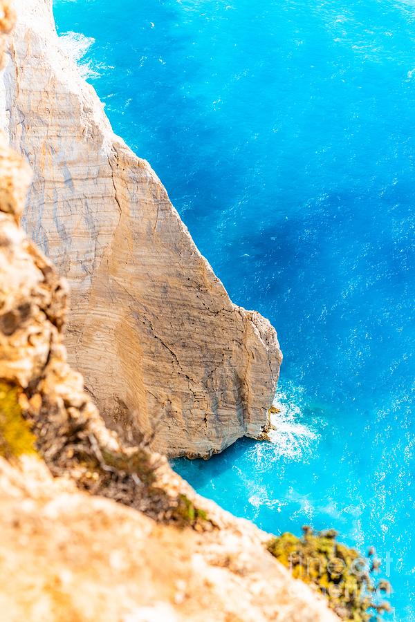 Cliffs and Ioanian sea at Zakynthos, Greece. #3 Photograph by Michal Bednarek