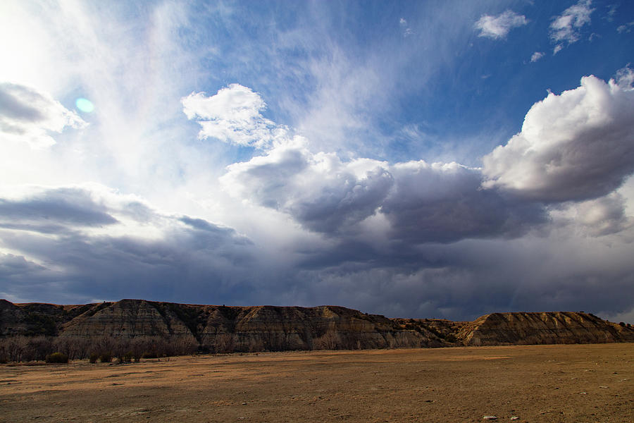Clouds over Theodore Roosevelt National Park in North Dakota #3 Photograph by Eldon McGraw