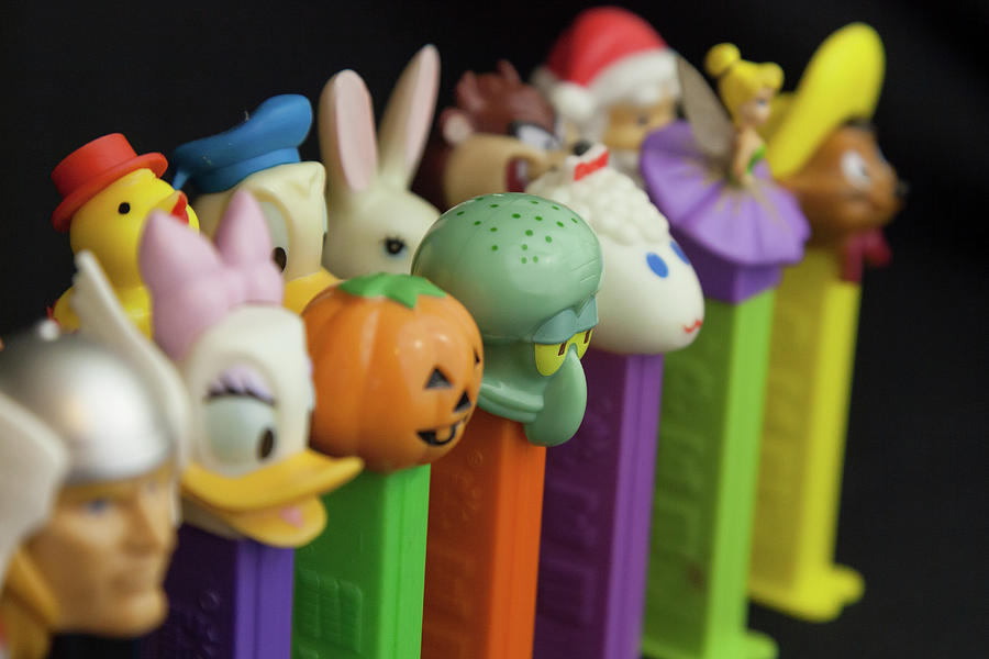 Candy Photograph - Colorful Vintage Pez Dispensers #3 by Erin Cadigan