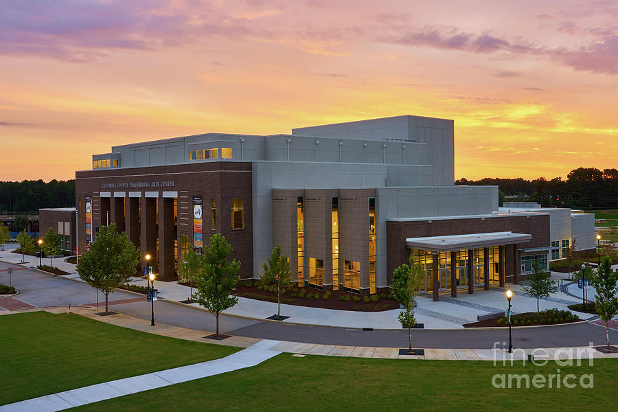 Columbia County Performing Arts Center Sunrise - Evans GA Photograph by ...