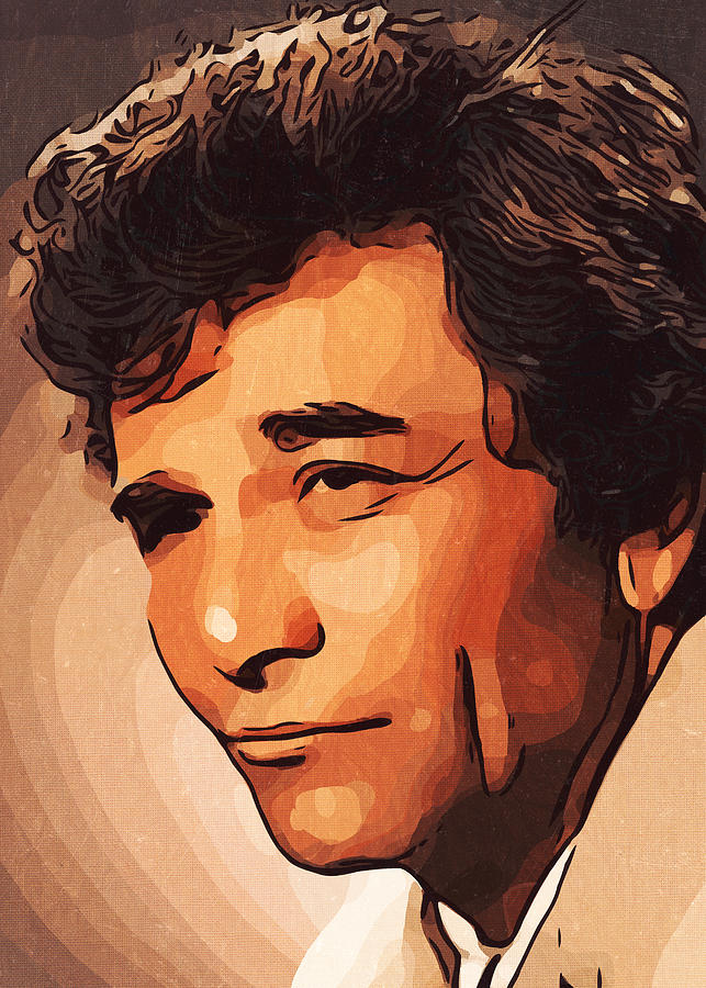 Columbo Peter Falk Artwork Painting by New Art