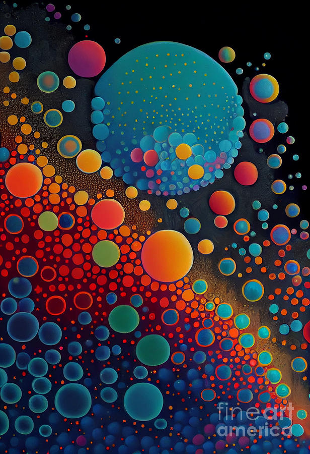 Complementary Bubbles #3 Digital Art by Sabantha - Fine Art America