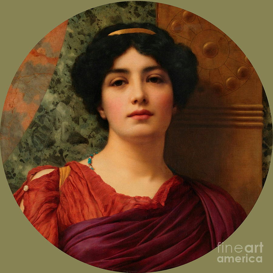 Contemplation #3 Painting by John William Godward