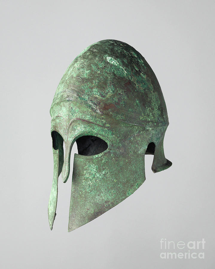 Corinthian Bronze Helmet #2 Photograph by Granger