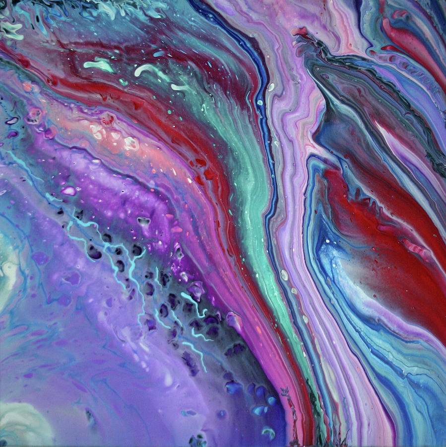 Cosmic Conception #3 Painting by Diane Goble