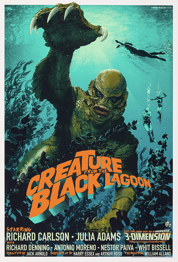 Creature from the Black Lagoon #3 Painting by Movie Posters - Fine Art ...