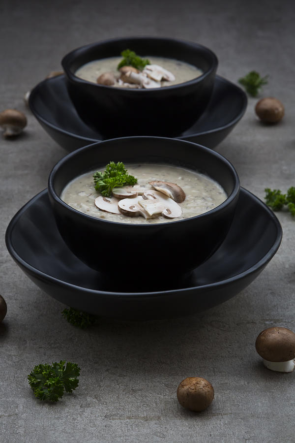 Creme of mushroom soup #3 Photograph by Larissa Veronesi