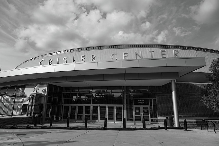 Crisler Center in black and white #3 Photograph by Eldon McGraw