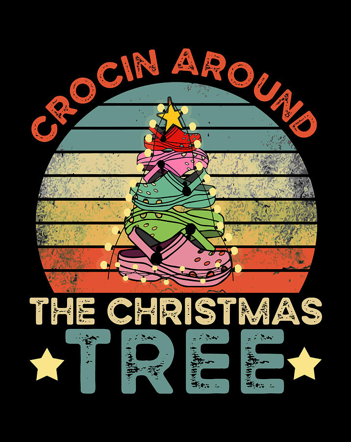 Crocin Around The Christmas Tree Funny Xmas 2020 T Digital Art By Jessika Bosch