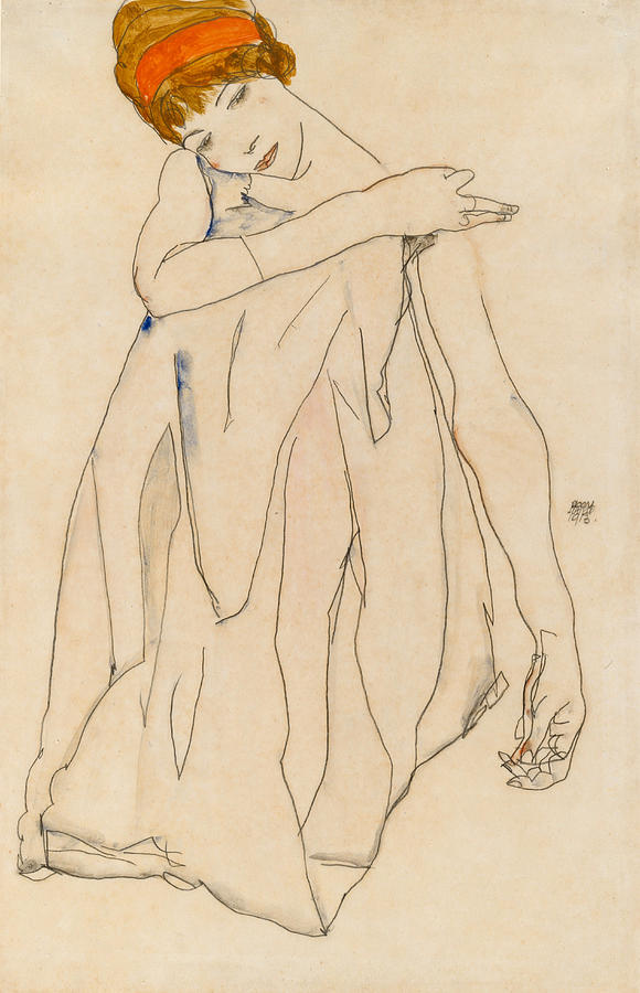 Dancer #3 Drawing by Egon Schiele